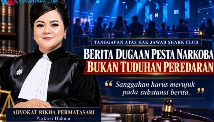 Perspektif Hukum Kasus Shark Club Batam: Rikha Permatasari Tegaskan Beda Dugaan Pesta dan Tuduhan Peredaran Narkoba