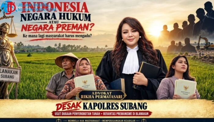 Dugaan Premanisme Oknum Ormas di Blanakan Subang, Advokat Rikha Permatasari Desak Kapolres Bertindak